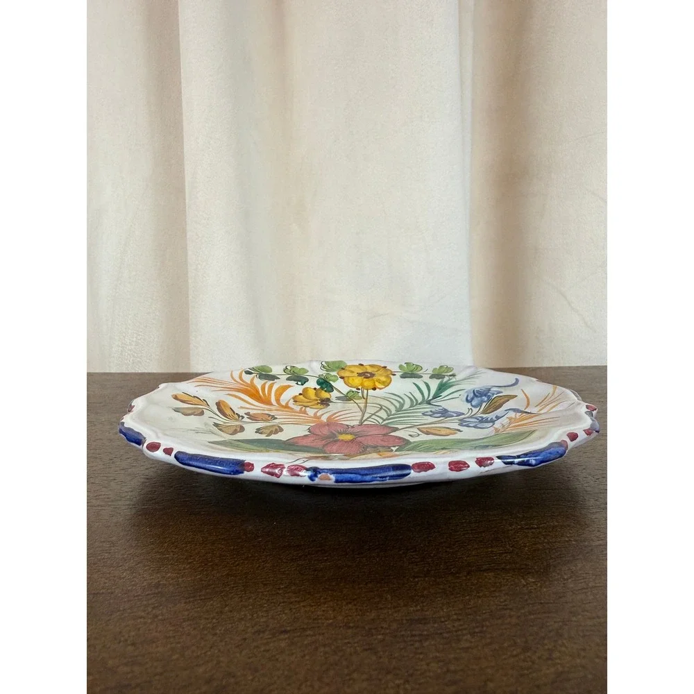 VTG Capri‎ Italy Set FOUR Floral Stoneware 7